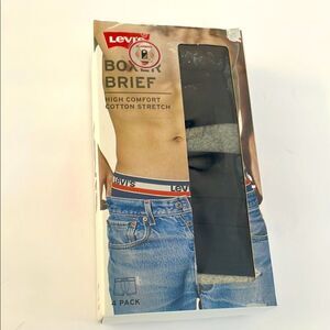 Levi's Black Boxer Briefs Premium Comfort Large 4 pack